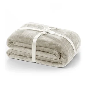 Krémová deka z mikrovlákna DecoKing Mic 220 × 240 cm