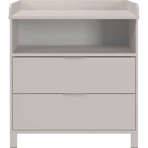 Krémová dětská komoda Alkmaar s přebalovacím pultem 89×102×77 cm – Germania