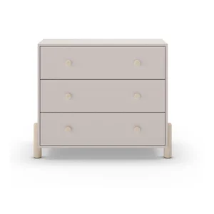 Krémová dětská komoda Enola 90×80 cm z borového dřeva – Marckeric
