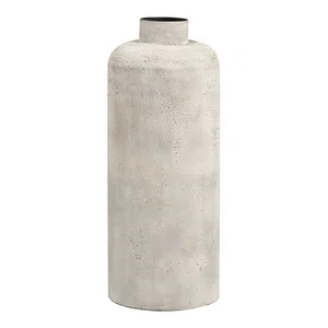Krémová vysoká kovová váza 60,5 cm Hou – House Nordic