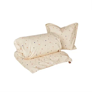 Krémové povlečení Konfetti 70x100 cm – OYOY Mini