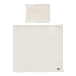 Krémové povlečení Seashells do postýlky 80x80 cm – Roba