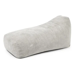 Krémový manšestrový sedací vak Snug Long 140