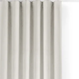 Krémový sametový dimout závěs Velto 530×175 cm – Filumi