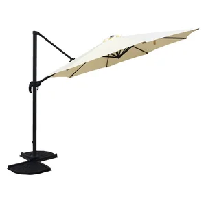 Krémový slunečník Deluxe 300x300 cm – Garden Pleasure