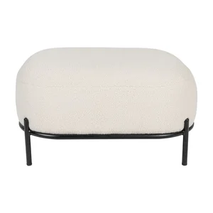 Krémový taburet Polly – White Label