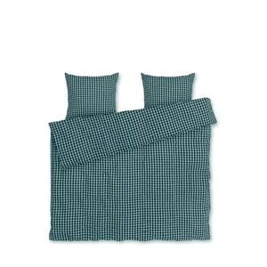 Krepové povlečení Bæk&Bølge 200x220 cm – JUNA (zeleno-modré)