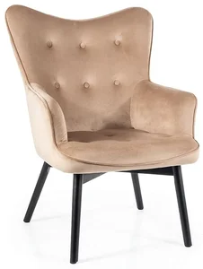 Křeslo Camden Velvet béžové