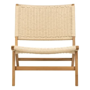 Křeslo Carson s výpletem, přírodní – Actona