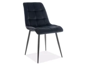 Křeslo Chic Velvet Černé
