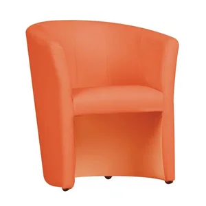 Křeslo Cuba – oranžová ekokůže