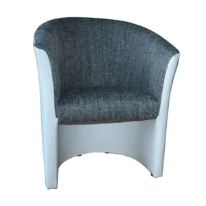 Křeslo Cuba šedá/bílá