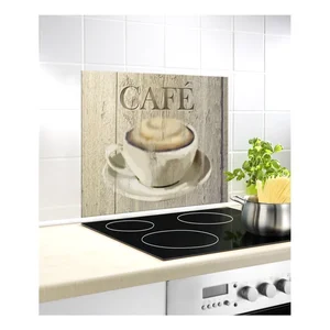 Kryt za sporákem z tvrzeného skla 60×50 cm Café Wenko