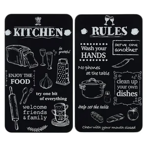Kryty na sporák z tvrzeného skla, sada 2 ks 52×30 cm – Maximex Kitchen Rules