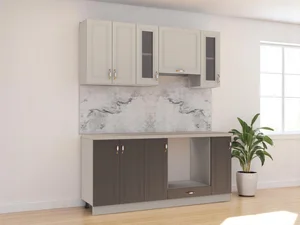 Kuchyně SOLLON 180 cm – latte lesk / irish lesk