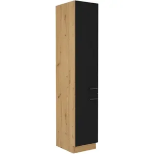 Kuchyňská skříňka Molly 40 DK 210 2F – černá/dub artisan