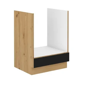 Kuchyňská skříňka Molly 60 cm pro vestavný sporák, černá/dub artisan