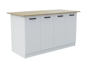 Kuchyňský ostrůvek VERA 2 – bílá/dub Artisan