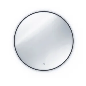 Kulaté zrcadlo ERISTOTE s LED osvětlením, průměr 80 cm