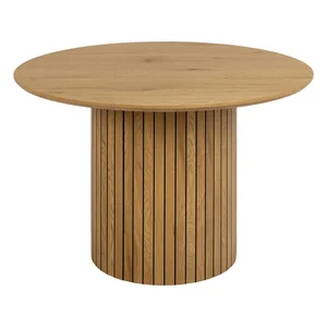 Kulatý dubový jídelní stůl Yale 120 cm