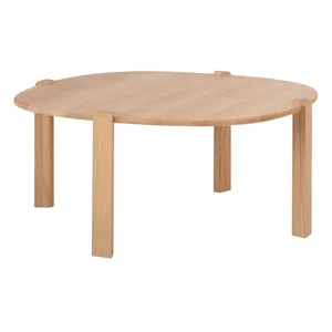 Kulatý dubový konferenční stolek Kulin Gazzda 100 cm