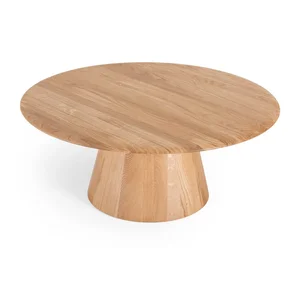Kulatý dubový konferenční stolek Mushroom 80 cm
