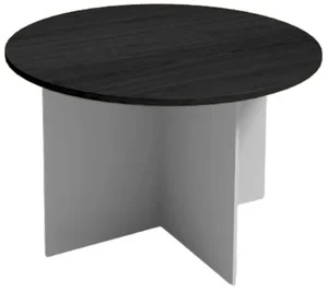 Kulatý jednací stůl PRIMO Gray 120 cm