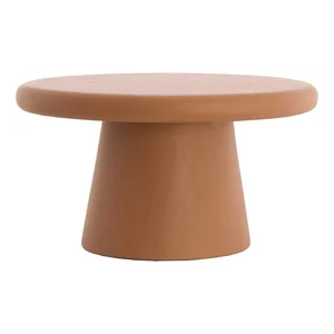 Kulatý konferenční stolek Kulona Ø70 cm terakotový