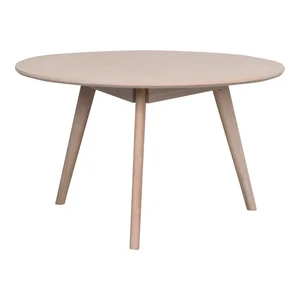 Kulatý konferenční stolek Yumi, dub přírodní 90x90 cm – Rowico