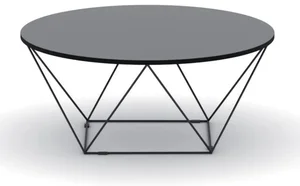 Kulatý konferenční stůl WIRE 105 cm grafit