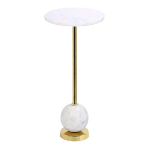 Kulatý kovový odkládací stolek Salo 25 cm