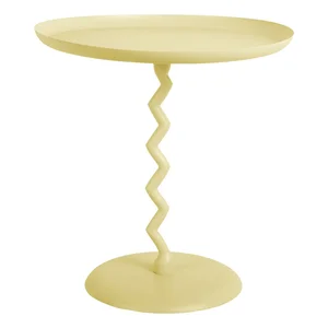Kulatý kovový odkládací stolek Zig Zag 40 cm