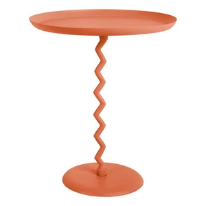 Kulatý kovový odkládací stolek Zig Zag 44 cm