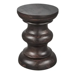 Kulatý mangový stolek Jonah – Ø30 cm, WOOOD
