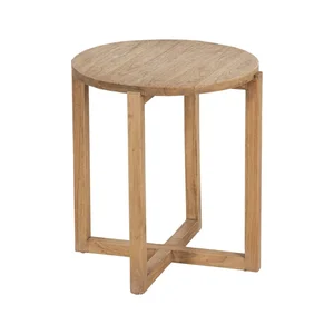 Kulatý masivní odkládací stolek Mindi 40 cm