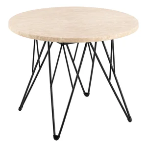 Kulatý mramorový odkládací stolek Prunus
