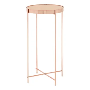 Kulatý odkládací stolek Allure – Premier Housewares se skleněnou deskou Ø33 cm