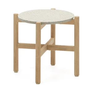 Kulatý odkládací stolek s terrazzo povrchem 54,5 cm Pola
