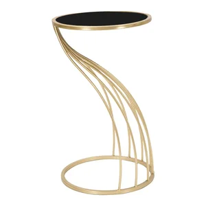 Kulatý odkládací stolek se skleněnou deskou o průměru 35 cm Flush – Mauro Ferretti