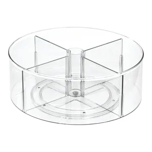 Kulatý průhledný úložný box iDesign The Home Edit 29 cm