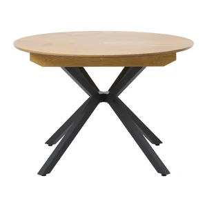 Kulatý rozkládací jídelní stůl Cesura 120 cm s přídavnou deskou