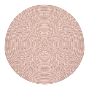 Kulatý růžový koberec Rodhe 150 cm