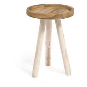 Kulatý teakový stolek Glenda 35 cm – Kave Home