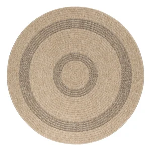 Kulatý venkovní koberec Comilla, Ø120 cm – černo-béžový (Ayyildiz Carpets)