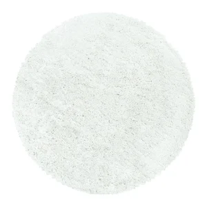 Kulový koberec Fluffy 120 cm bílý