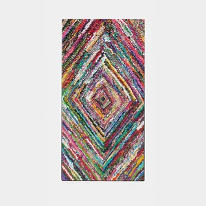 Kusový koberec 80x300 cm, syntetický, nízký vlas, protiskluzový