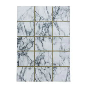 Kusový koberec Naxos 3816 – žlutá/šedá 140×200 cm