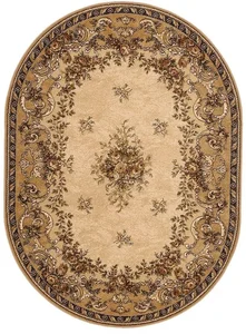 Kusový oválný koberec ISFAHAN DAFNE Sahara 140x190 cm