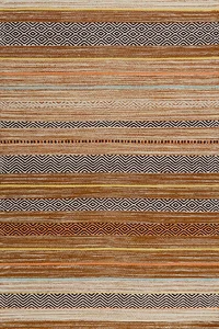 Kusový syntetický koberec 50 × 80 cm, nízký vlas, protiskluzový, hnědý