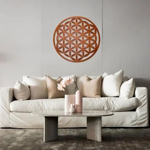 Květ života na zeď – Vzdušná energie, 60 cm